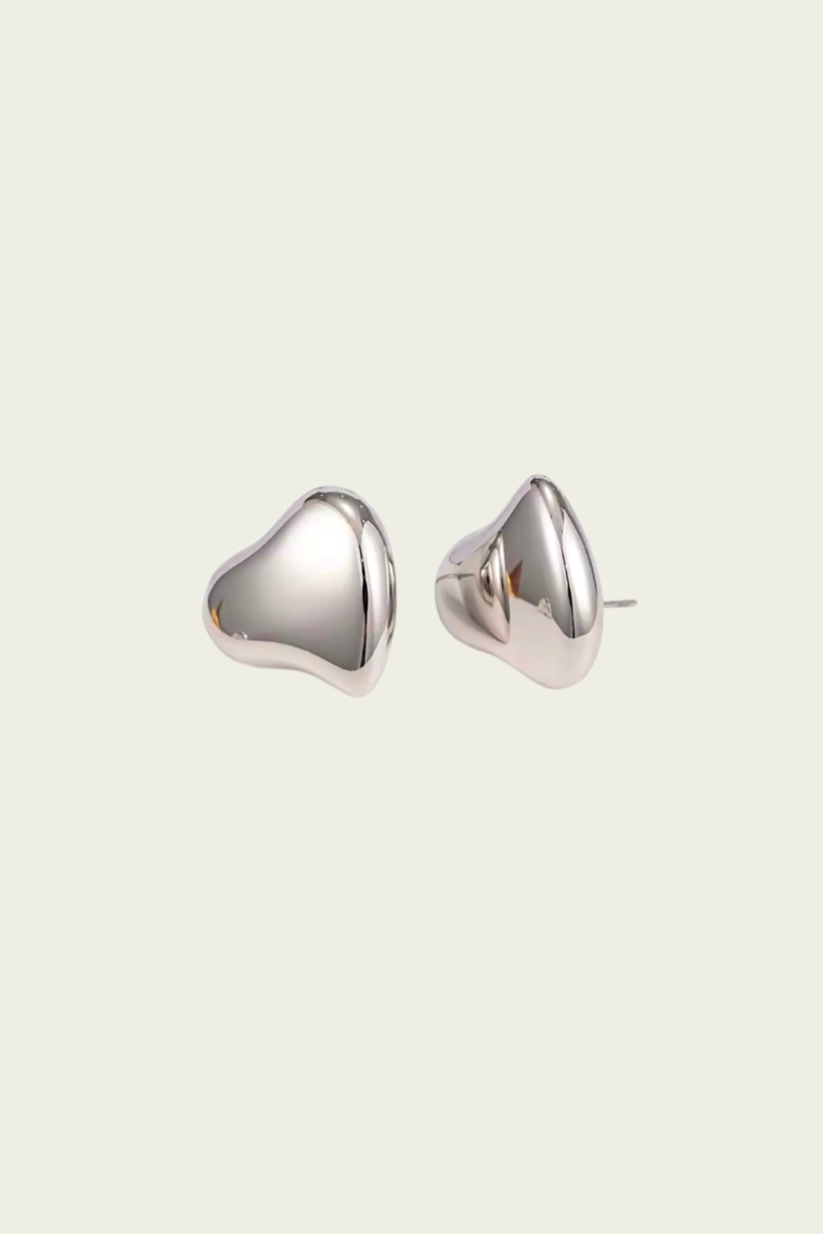 Heart Earrings Silver