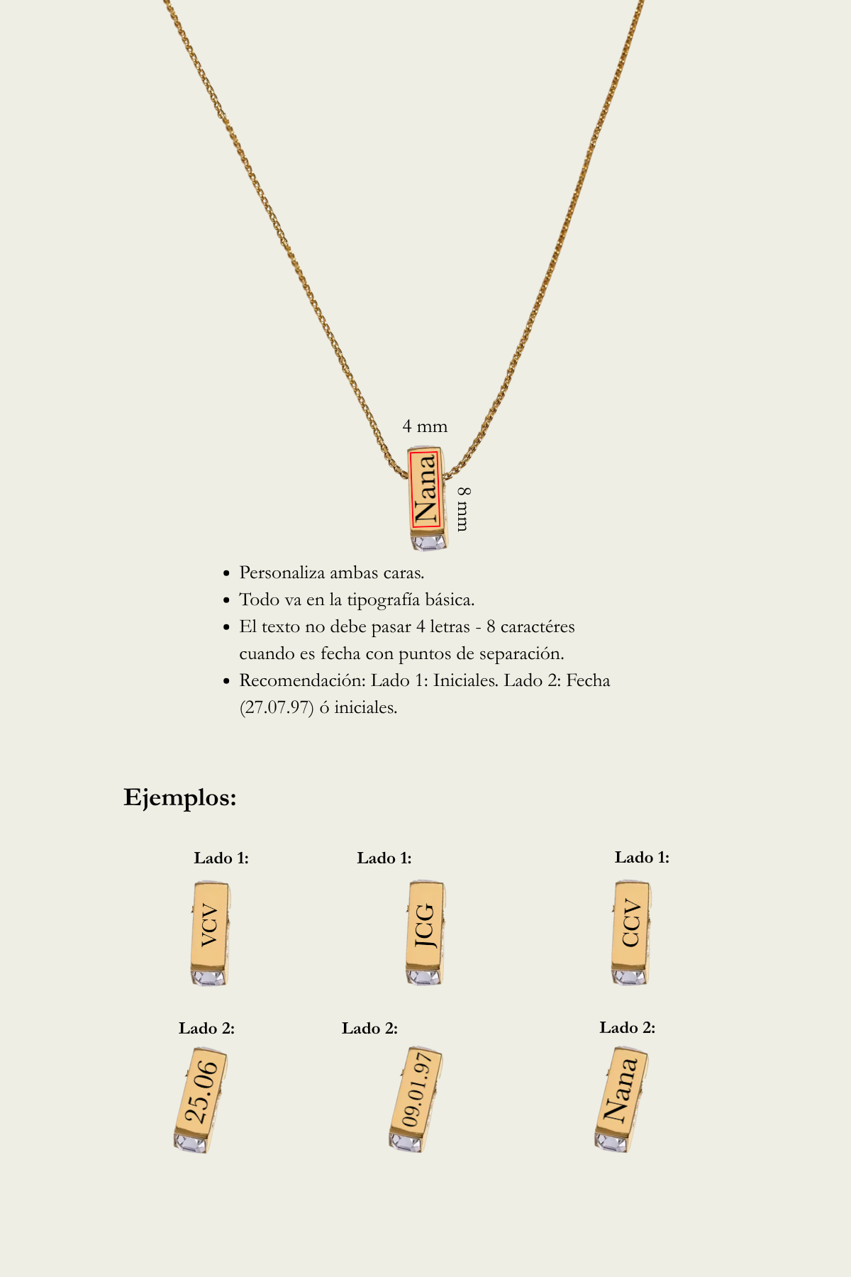 Petite Bar Tag Necklace - Engraved