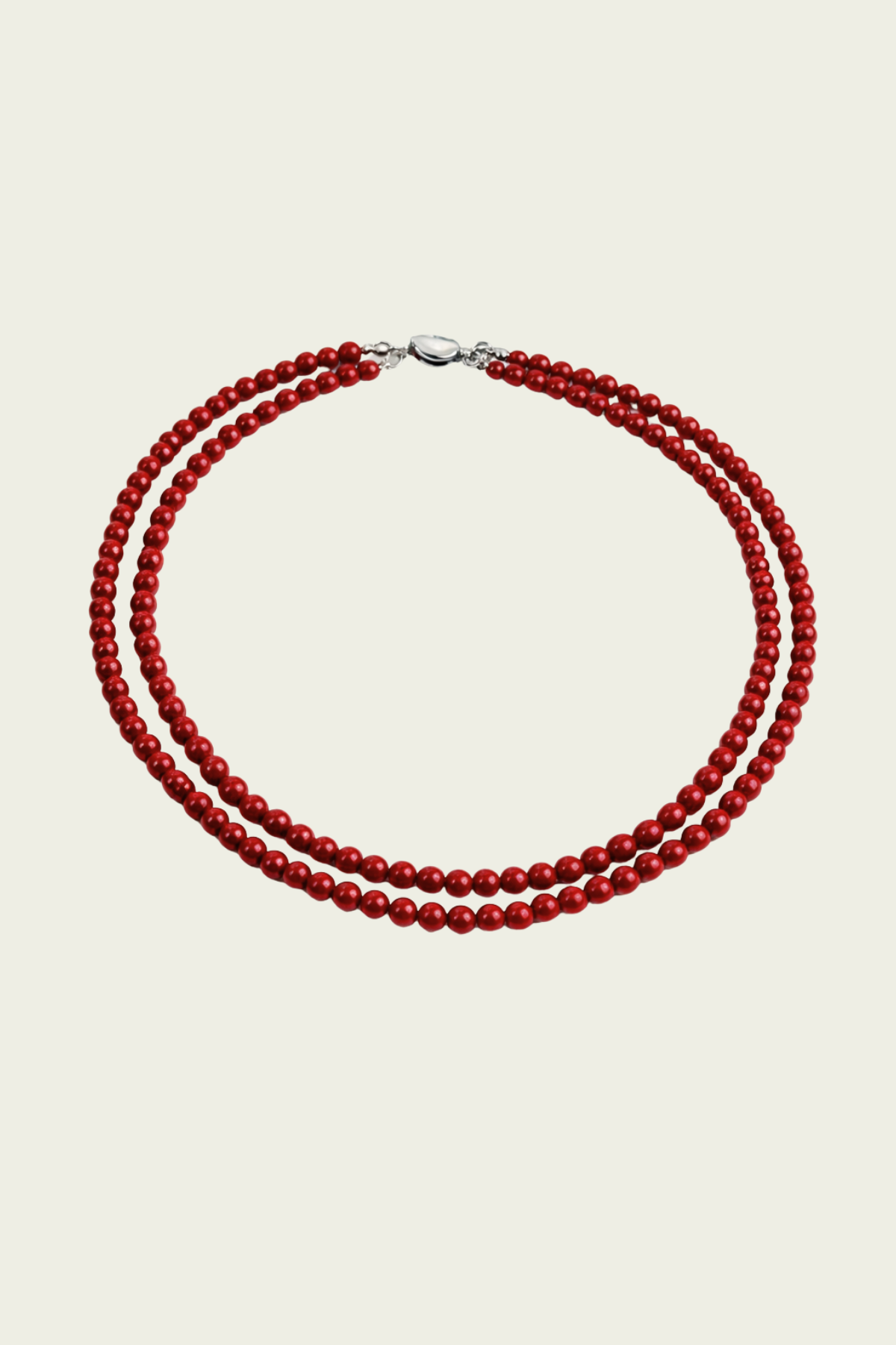 Loop Necklace – Cherry Red