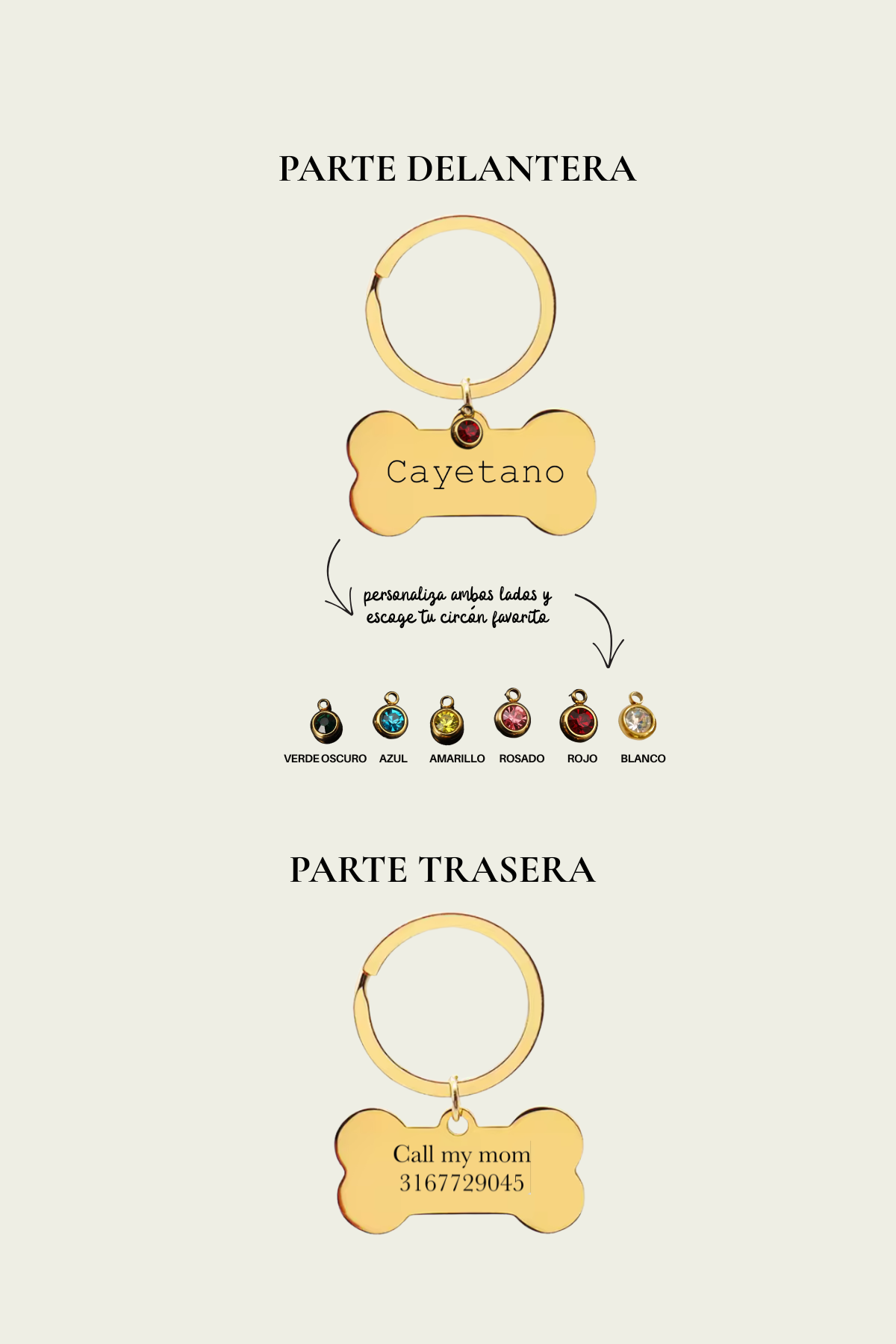 Custom Dog Tag - SMALL