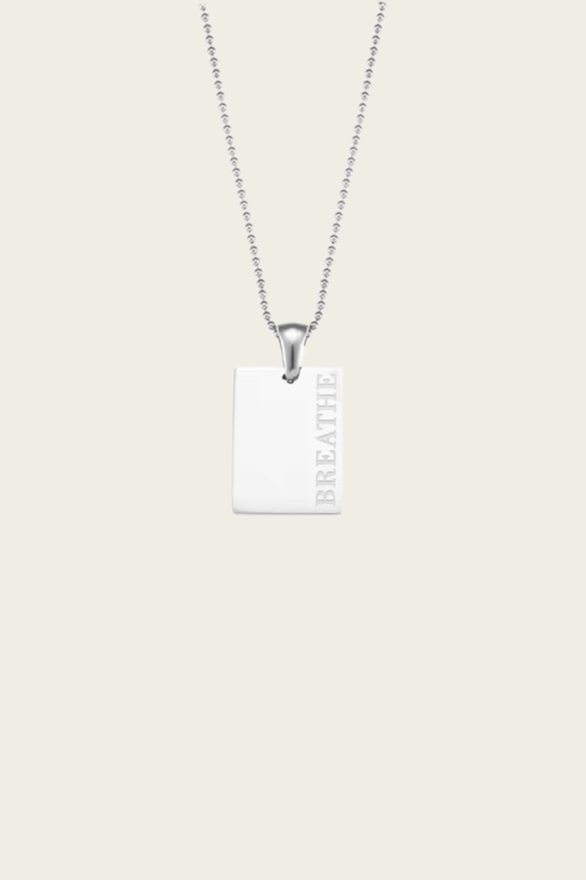 Breathe Necklace Silver