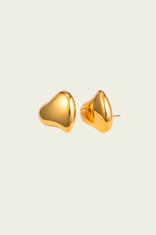 Heart Earrings Gold