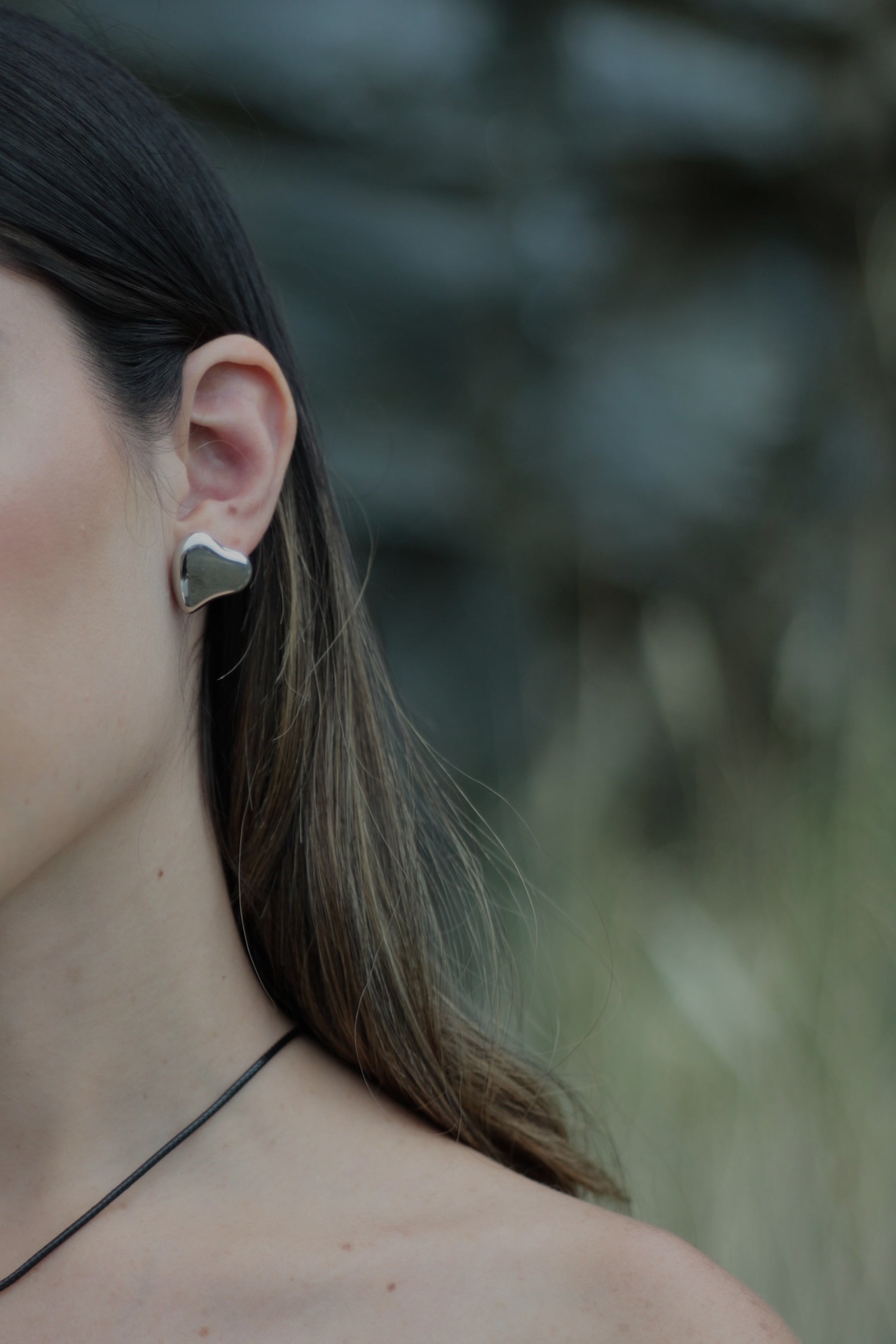 Heart Earrings Silver