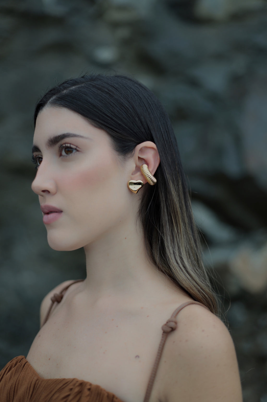 Meteorite Earcuff