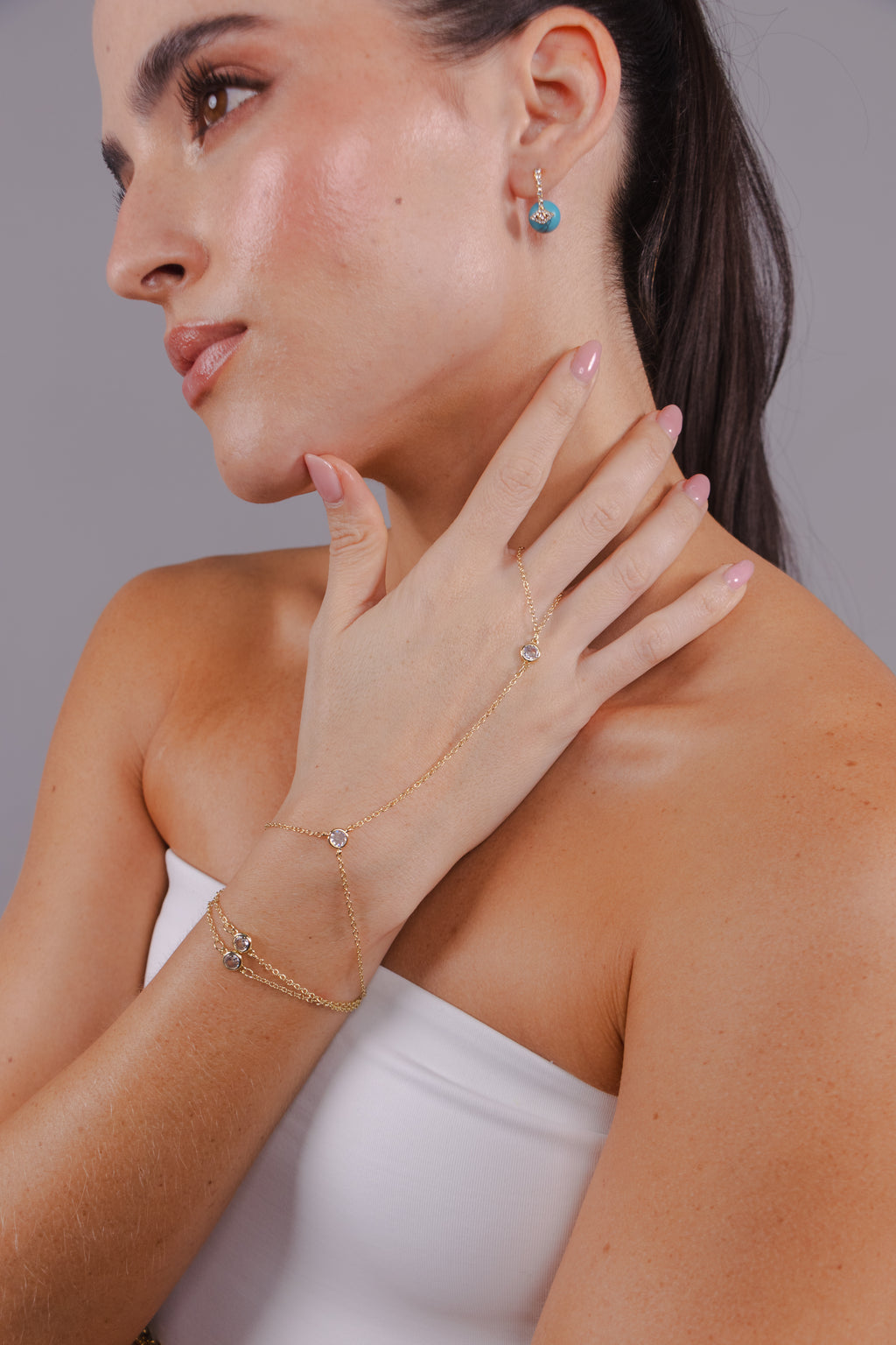 Glossy Donut Hand Chain