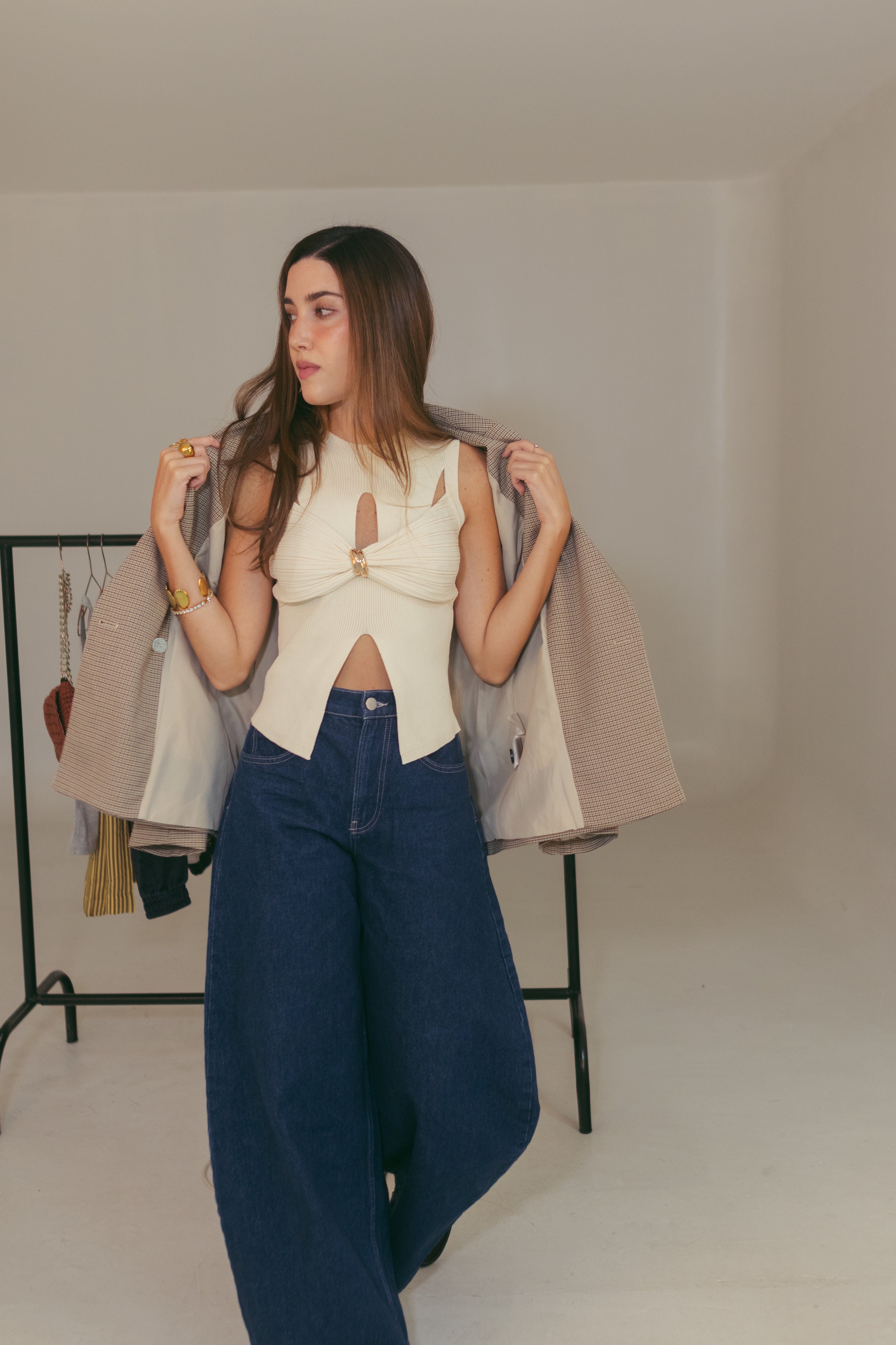 VERA TOP - BEIGE