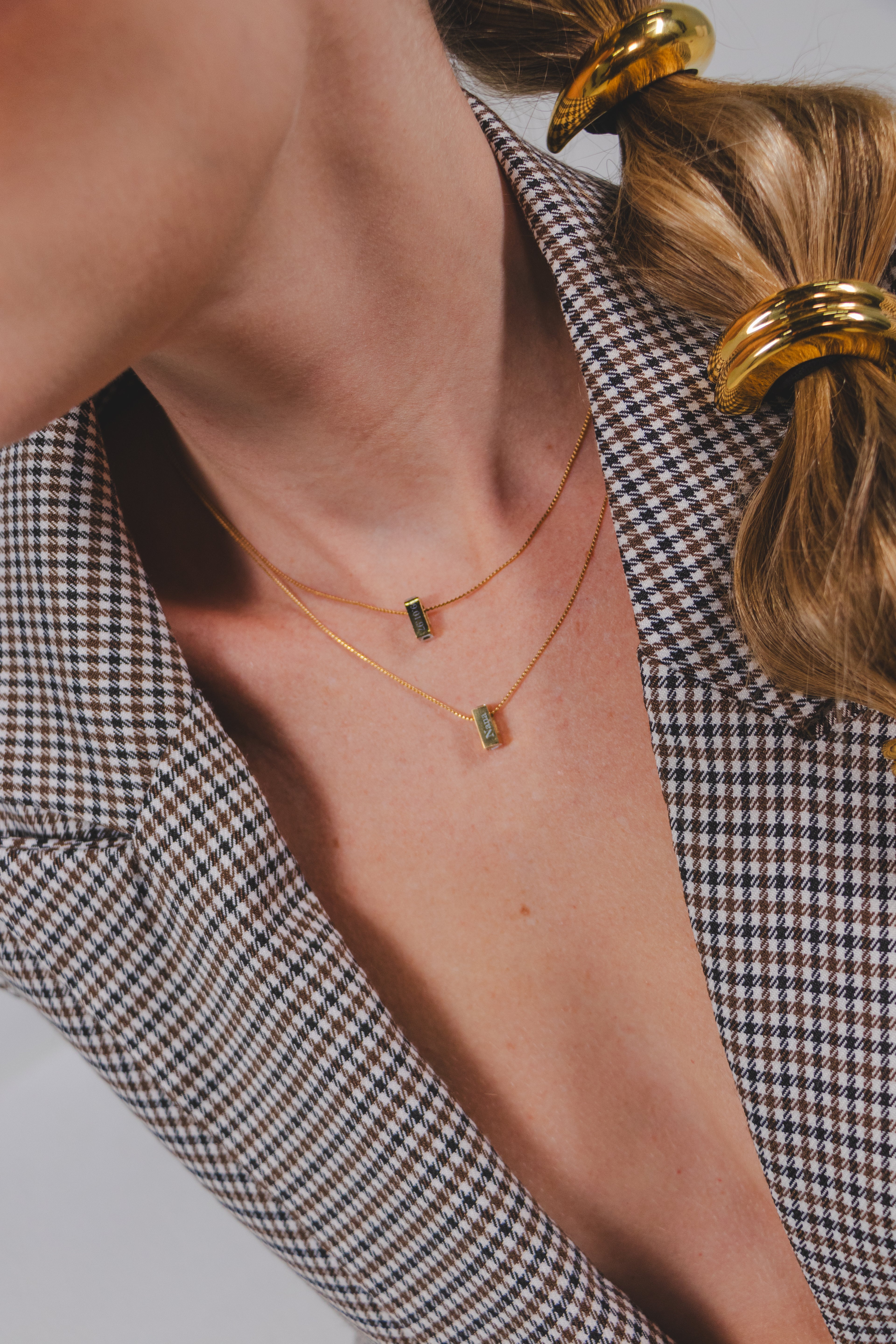 Petite Bar Tag Necklace - Engraved