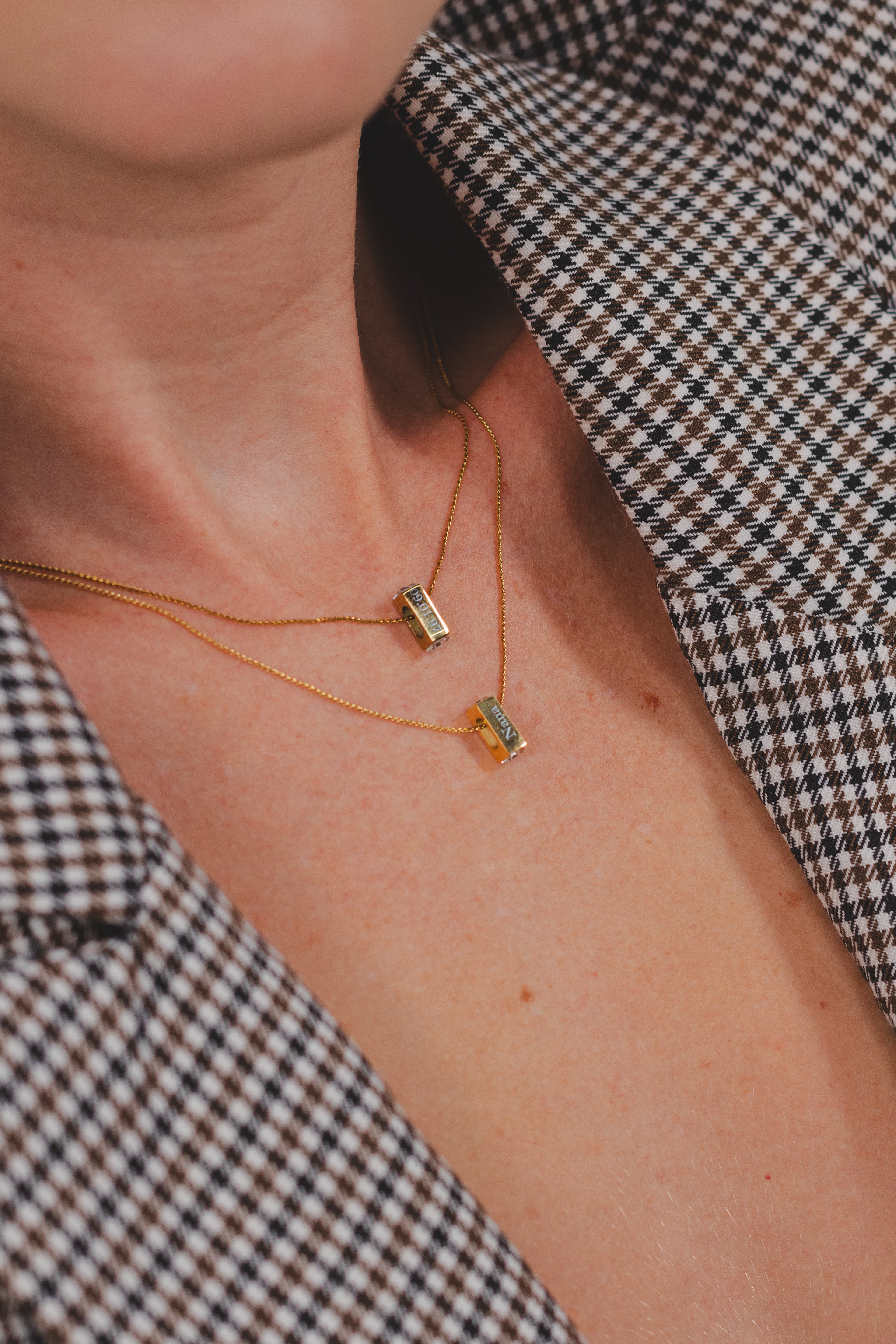 Petite Bar Tag Necklace - Engraved