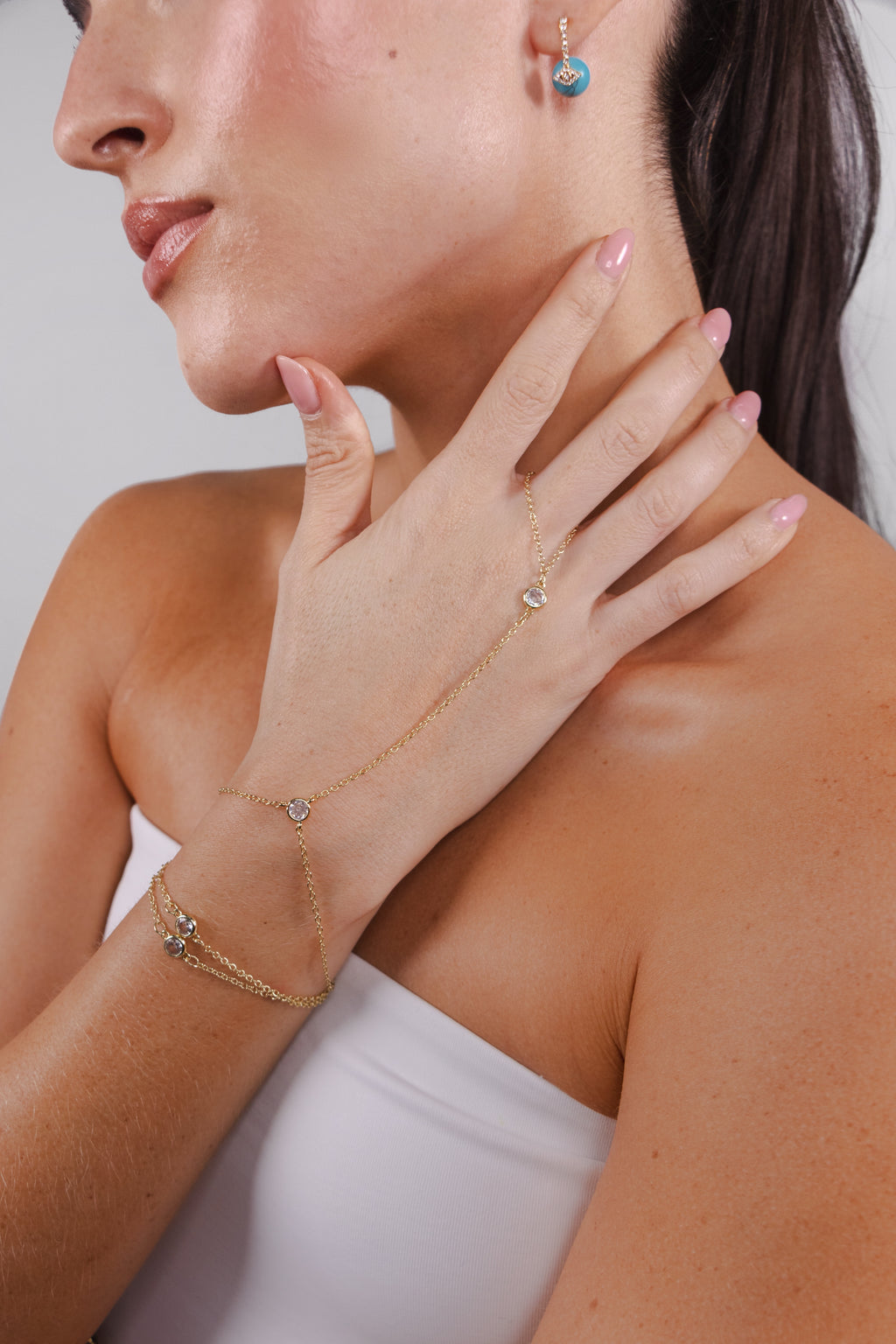 Glossy Donut Hand Chain