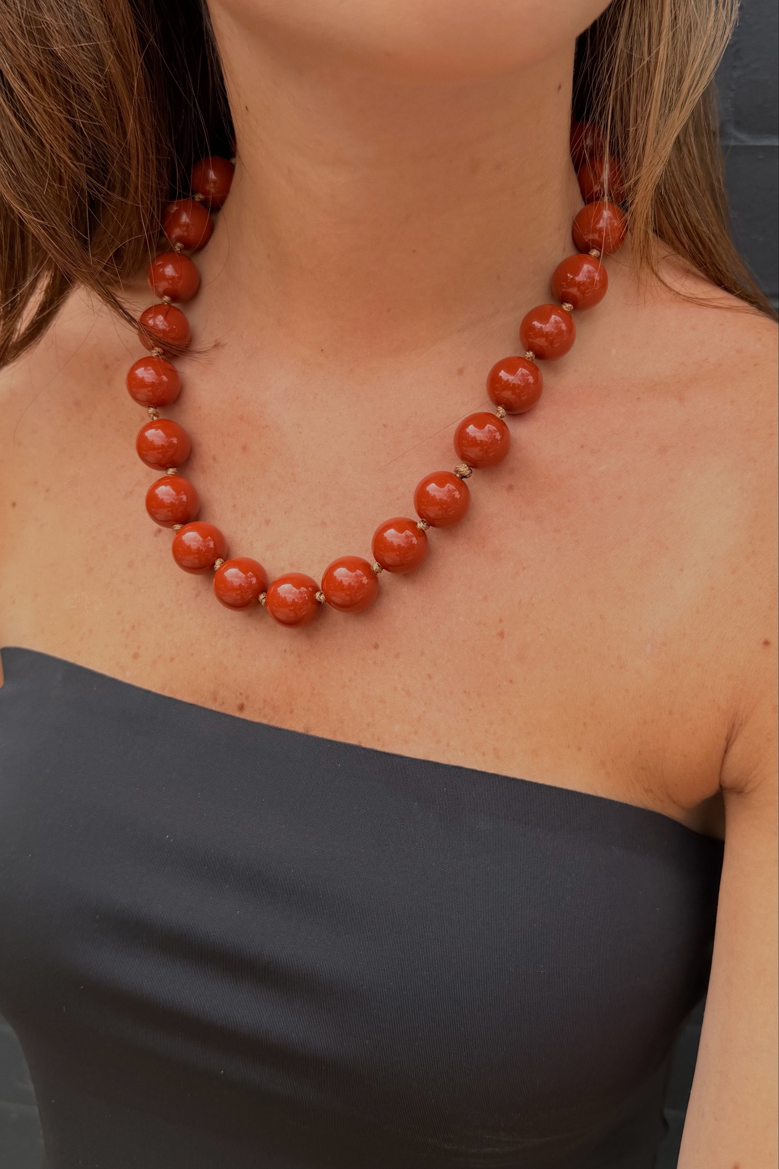 Icon Necklace-Burnt Orange