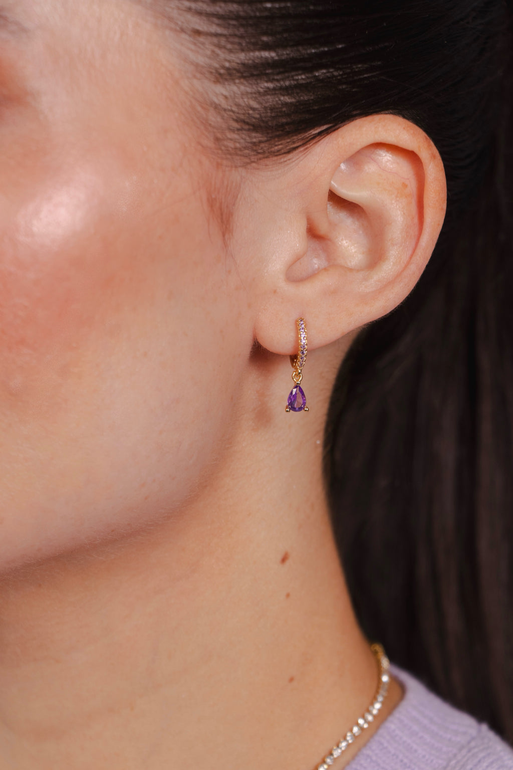 Lavender Macaron Earrings