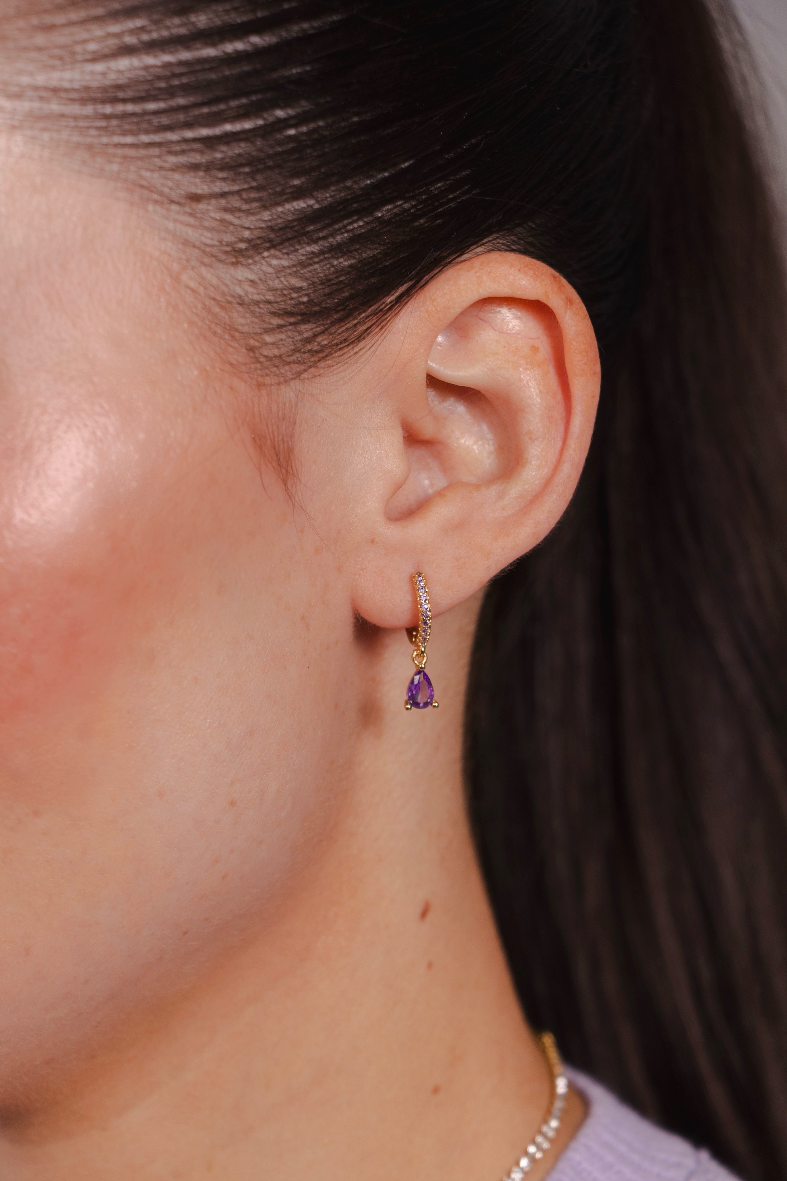 Lavender Macaron Earrings