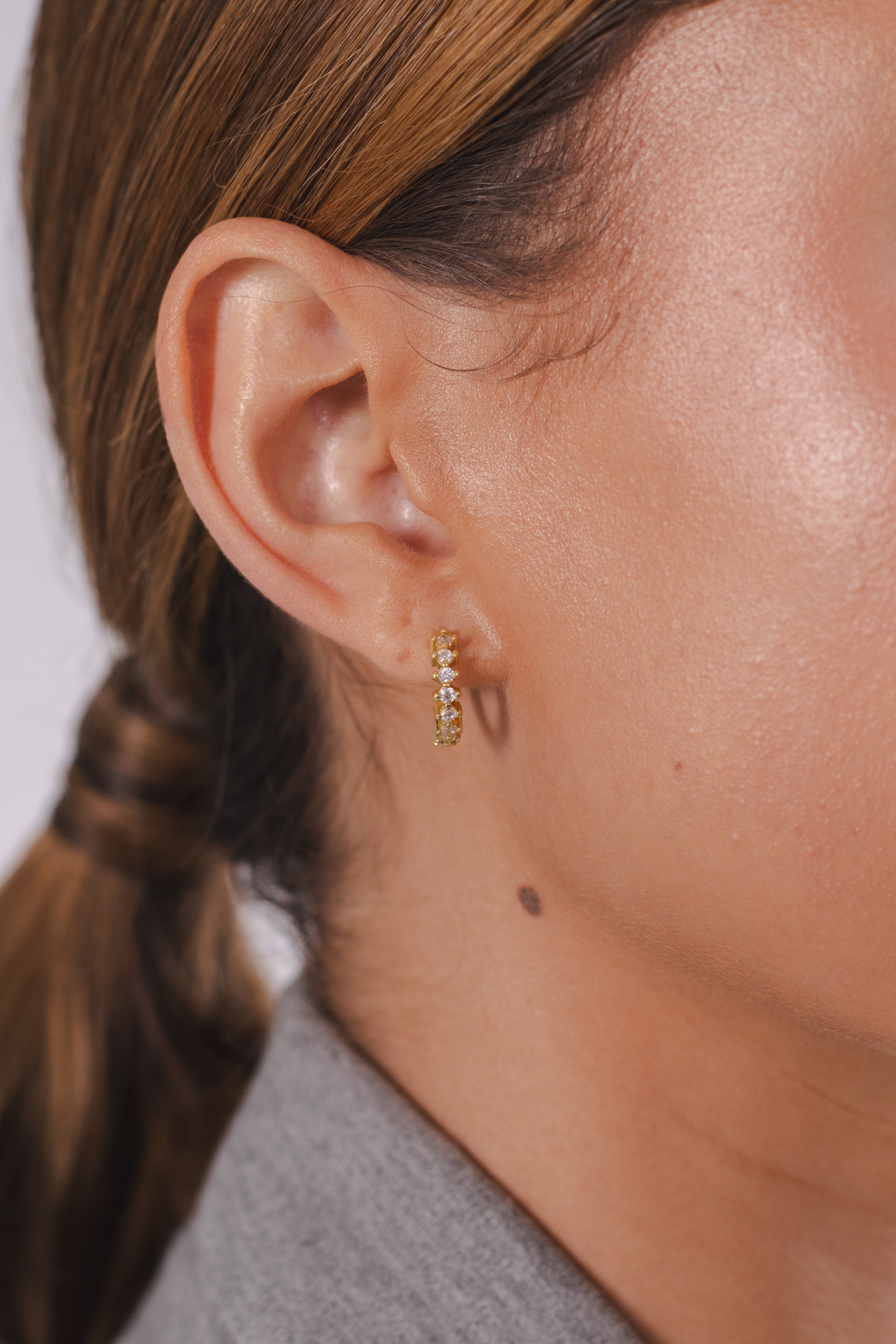 Temsa Earrings White