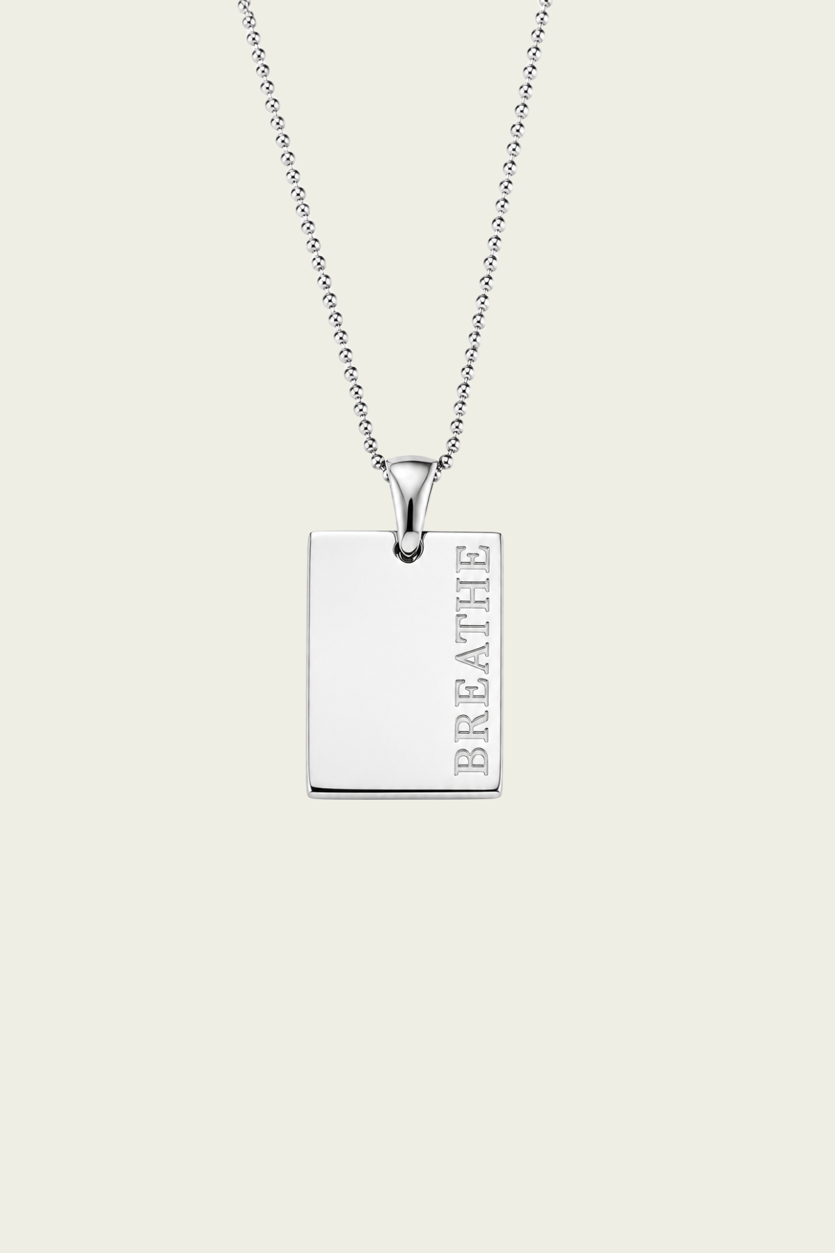 Breathe Necklace Silver