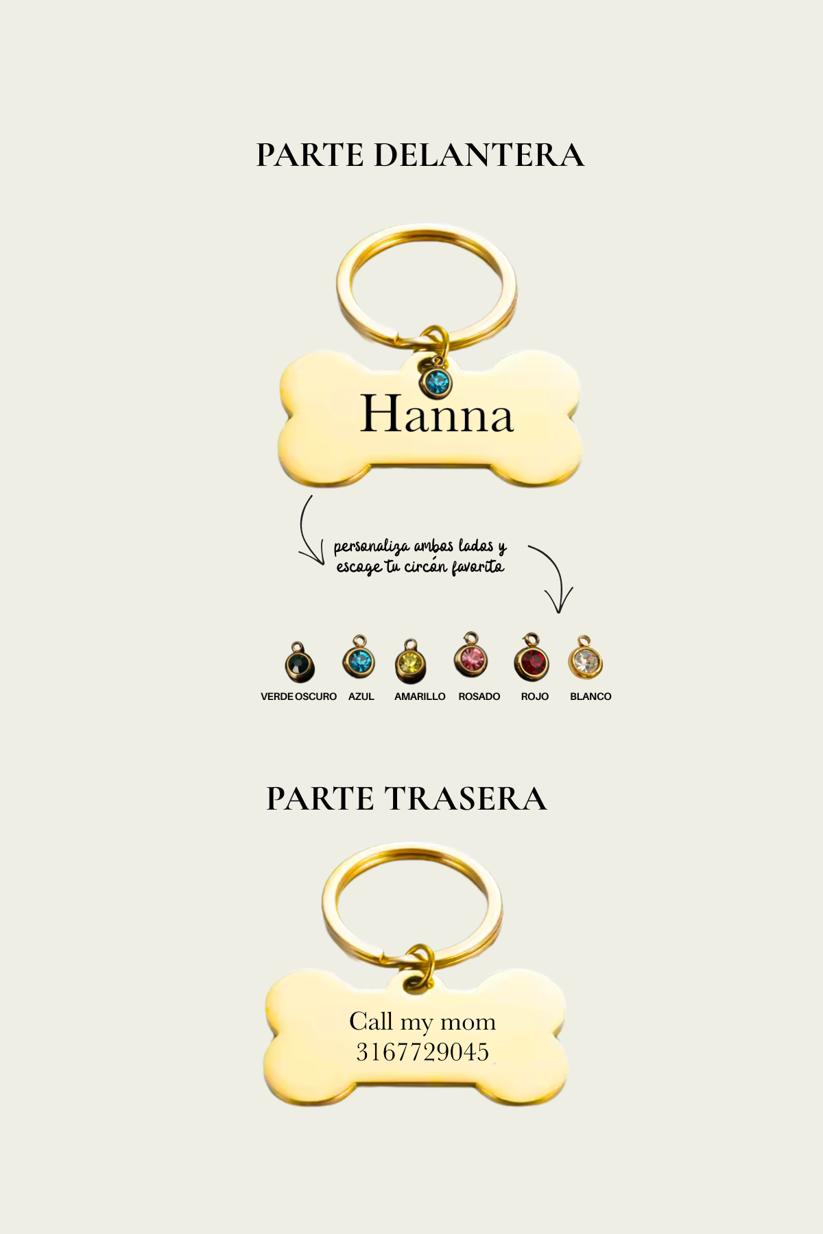 Custom Dog Tag - BIG